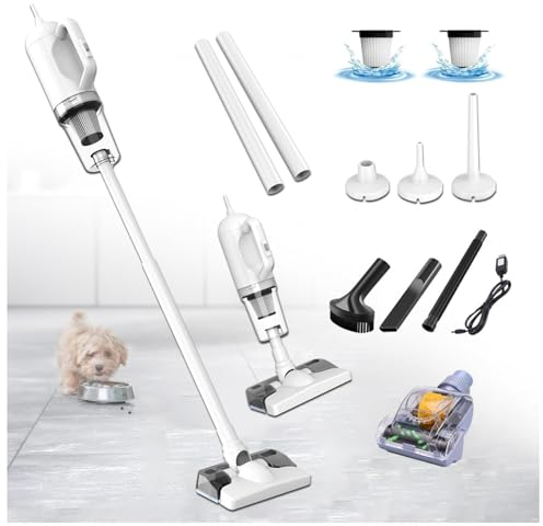 MeLtor Aspira E Lava Pavimenti Casa 5 in 1 Portatile, 200ml Serbatoio Dell’acuqa, Aspirapolvere Batteria per Pavimento Tappeti Animali e Gli Interni Delle Auto