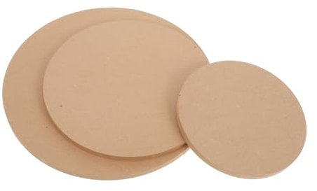 HAWILLOSCH 3stücke Keramik-töpferformen Und Zeichenplatten Aus Pressholz Für Töpferwerkzeuge Handbauformen Und Bastelprojekte Runde Holzscheiben