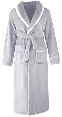 lozssnigzi Vestaglia Donna Da Camera Vestaglia In Pile Senza Cappuccio Vestaglia Invernali Lunga Accappatoio Morbida Vestaglia Donna Invernale Caldo Vestaglia Flanella