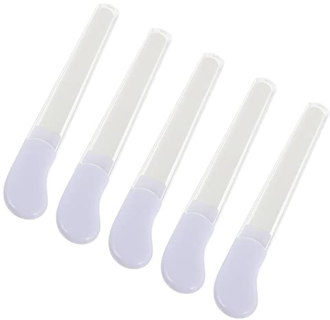 Lima de Uñas de Cerámica Color Claro 5 Piezas para Manicura | Pulido Fino, Pp, Pedicura y Uso, Herramienta para Retirar Uñas Manos Color Aleatorio