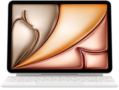 Apple Magic Keyboard para el iPad Air de 11 Pulgadas (M3) - Portugués - Blanco ​​​​​​​