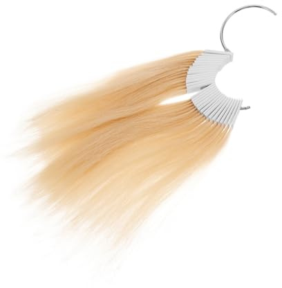 WRITWAA 30stücke Teiliges Echthaar-haarfarbproben Farbringen Und Strähnen Weich Und Realistisch Zum Testen Und Vergleichen Von Haarfarben Für Friseurschüler Und Salons