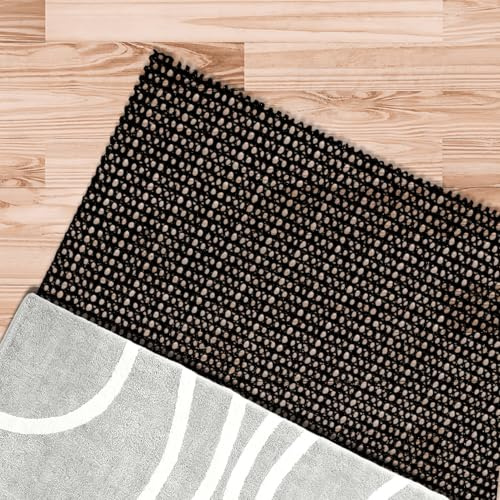 Halkfritt Mattunderlägg 115 x 230 cm Klipp Till Storlek Halkskydd för Mattor Lätt Att Skära, Mångsidig för Mattor, Lådor, Husbil, Bagageutrymme, Svart