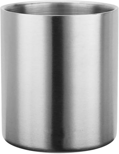 Toddmomy Gobelet Double Paroi en Acier Inoxydable 260ml, Mug sans Poignée Résistant à L'usure, Tasse à Café et Boisson pour Camping, Bureau et Plein Air, Tasse Inox Polyvalente pour Bière