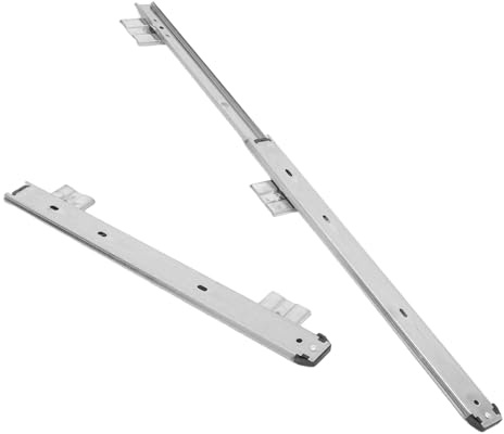 UKCOCO 2pcs Keyboard Slide Rails Ball Bearing Drawer Runners for Smooth Glide Easy Installation Cold-rolled Steel Tracks for Home Office Cabinet
