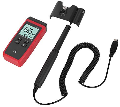 Leftwei Termómetro Higrómetro Digital UT333S con Sonda, Dispositivo de Monitoreo de Temperatura y Humedad de Laboratorio de Almacenamiento de Alimentos, Ideal para Uso en Laboratorio y Almacenamiento