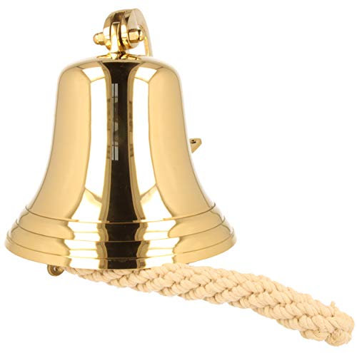 Campana de barco de latón, diámetro de 175 mm, ligera, incluye grabado.