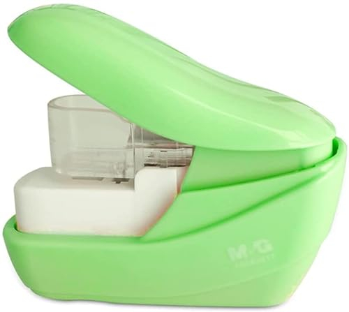 GTGX HK Schreibtisch Heftgerät Klammerloser Hefter Kleiner Hefter Klammerloser Hefter Zum Heften Von Büchern, Desktop-Hefter Für Kinder Im Büro Bürotacker Büroheftgerät Tacker (Color : B)
