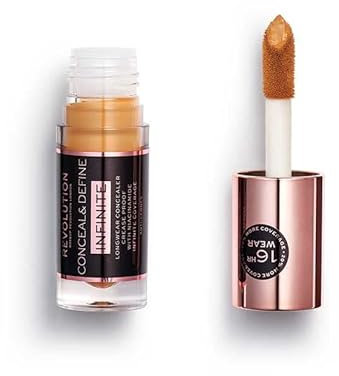 Makeup Revolution Conceal & Define Infinite Concealer, Shade C10.9, Long-Wear Coverage