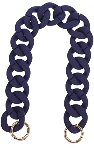 SEWOART Dunkelblaue Resin Taschenkette 15.7 Zoll Schultergurt Für DIY Handtaschen Clutches Und Geldbörsen Dekorative Kettenriemen Für Accessoires