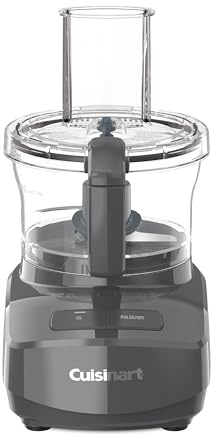 Cuisinart Robot culinaire à 7 tasses au design élégant et moderne avec deux commandes faciles et lame universelle pour hacher, mélanger et pâte (gris)