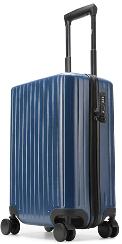 Ocean 20 Carry-on Suitcase, TSA Lock, Polycarbonate Shell (Navy)