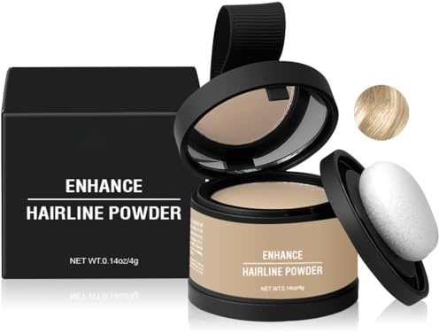 Hairline Root Cover Up - Enhance Hairline - Instantly Cover Gray Hair Roots - Thin Hair Powder (Light Blonde, 4g)