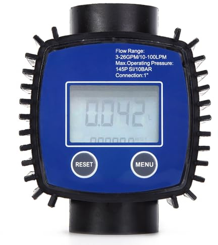 Messgerät, Digitalanzeige, hohe Präzision, Wasserzähler, 1 Zoll Innengewinde