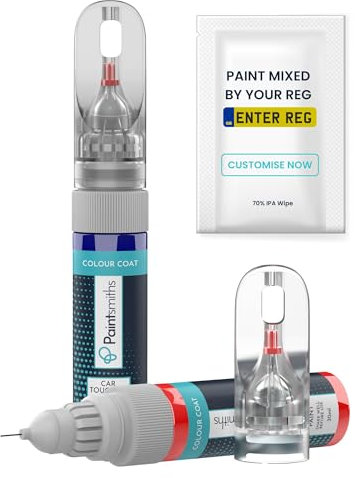 Paintsmiths Car Touch Up Paint - Colour Matched to Your Vehicle by Registration - 20ml Pen & Brush Application - Scratch & Chip Repair for Cars - Easy All In One Formula - IPA Panel Wipe Included