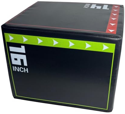 Jumping Exercise Box - Step Up Box for Workout | High Density Foam Plate Jump Boxes | Shockproof Non Slip Step Boxes | Tool