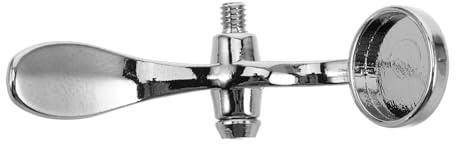 Trompetenventil Reparatur Wasserklappe mit Schraube, Silber Legierung | Instrumentenzubehör für Trompete, Montage mit Schraube, Ersatzteil mit Mehreren Spezifikationen, Silber