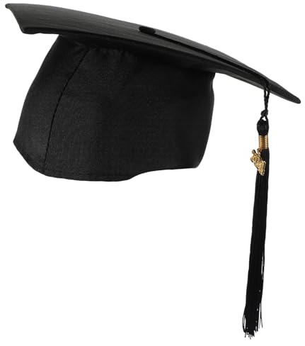 LABRIMP Sombrero de Graduación Adulto con Borlas para Ceremonias Gorro Decorativo Unisex para Fiestas y Celebraciones Accesorio de Graduación y Cómodo