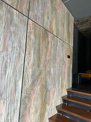 XXL Fliese 200 x 100cm Naturstein Dünnschiefer Furnier Echtstein Fliesen Steinplatten Innen + Außen + Dusche + Kamin + Gartenplatten Kunstleinwand Universalverkleidung uvm