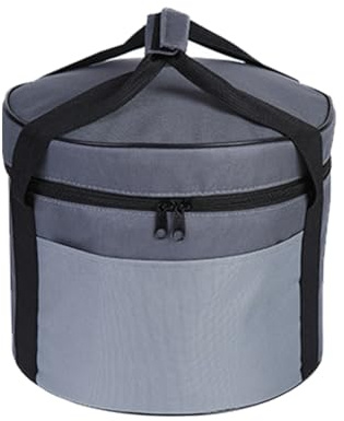 Sac de rangement pour ustensiles de cuisine d'extérieur | Sac cylindrique | de rangement pour couverts de pique-nique | Sac de rangement compact mobile durable pour fournitures de cuisine | Mallette de
