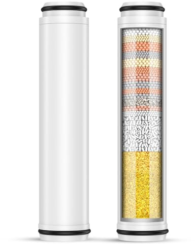 FEELSO 2 Pack 15-Stage Replacement Shower Filters for Hard Water | Removes Chlorine & Impurities, Compatible with B0FY51CKNK, B0G75ZWC66, B0GHXY34D2, B0GGYTNQNF, B0GGYVGRXB, B0F6BPJZLW
