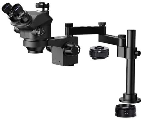 3,5-200X Simul-Fokal Stereo Trinokulärt Mikroskop Set 4K 2K 1080P HDM/I VGA USB TF Videokamera Klämma Hopfällbar Förlängningstyp Bas(No camera)
