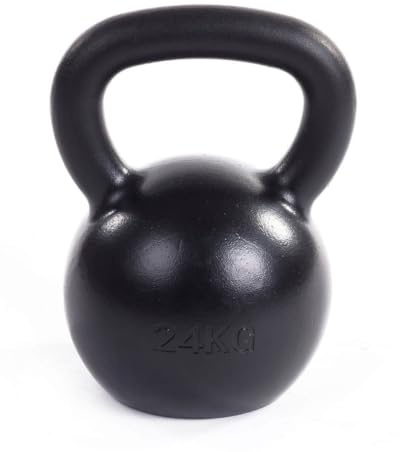 Wolverson Fitness Black Series Kettlebell - Stahl - Breiter Griff | Hardstyle-Kettlebell mit breitem Griff für Functional Training, Krafttraining, Cross Training und Home Gym.