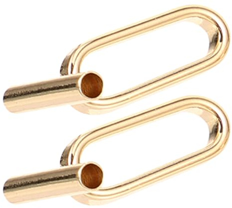 TIDTALEO 2pcs Metal Brooch Pendant Converters Pin to Necklace Adapter DIY Jewelry Making Supplies Light Gold for Crafting Custom Necklace Accessories