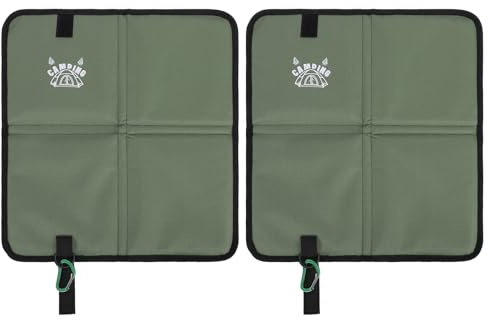 Hamwesh Sittdyna, Kompakt Regntät Hopfällbar Lätt Campingkudde, Portabel Stadionkudde med Bärväska för Vandring, Fiske, Konserter, Picknick och Utomhusaktiviteter (2 st)