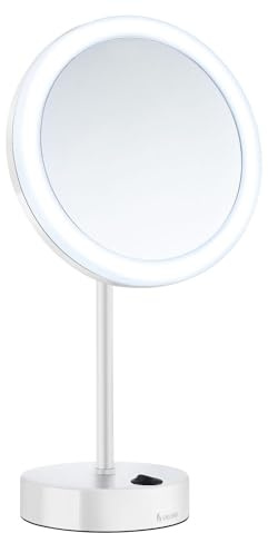 SMEDBO OUTLINE Kosmetikspiegel 5-fach Vergrößerung Dual Light LED Touch weiß FK484EW