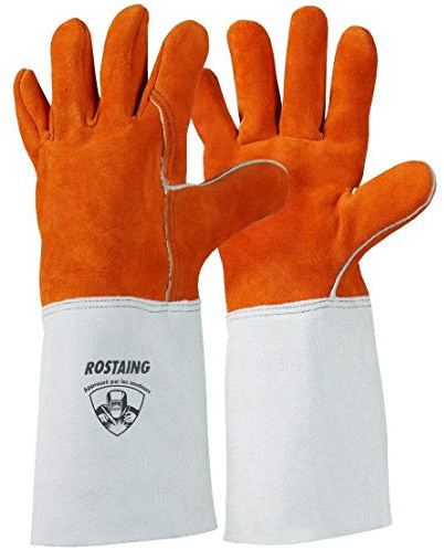 Rostaing Women's SplitWeld Ultra Welding Gloves Size S, Orange/Grey, 7 / S, SplitWeld size 7/S