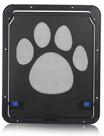 Katzenklappen Hua Haustiertür/Katzenklappe Mit 2-Wege-Verriegelung, ABS-Material Magnetismus-Klappentür Für Fenster-Bildschirmtür, Anti-UV, 2 Größen (Size : 42x37cm)