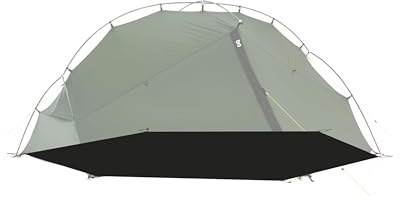Wechsel Groundsheet Bella/Trailrunner I Schwarz I robuste Zelt-Unterlage Boden I wasserdicht mit 7000mm Wassersäule I Bodenplane aus 75D Polyester I Camping-Plane zum Schutz vor Nässe & Schmutz