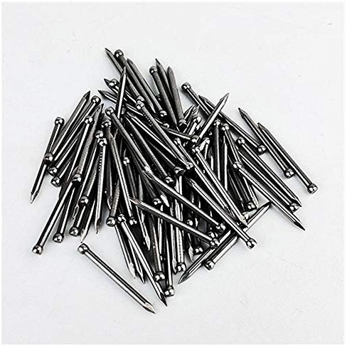 Chiodi senza testa per battiscopa, chiodi in acciaio senza testa, chiodi a testa tonda per battiscopa in legno massello, chiodi per battiscopa-Lunghezza 35 mm * 300 pezzi