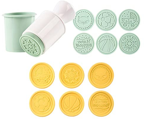 Sellos de galletas Diseños Herramienta Gadget Galletas Sellos Cortador de Galletas Molde Alfabeto Galleta Herramienta Decoración Herramientas Verde