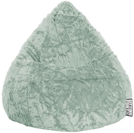 Sitting Point Sitzsack Fluffy L ca. 120 Liter Salbei