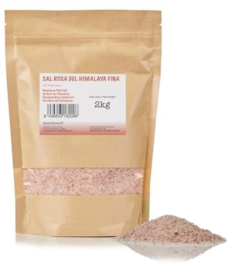 FRISAFRAN | Sel Rose De l’Himalaya Fin 2kg | Sel de l'Himalaya Naturel | sel rose de l'himalaya | sel | Pas D'additifs | sel himalaya | sel himalaya rose | gros sel | sel regenerant | digestion saine