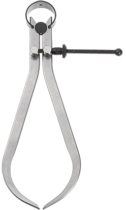 sourcing map Feder Gelenktaster 6 / 150mm Einstellbar Feder Draußen Meßschieber mit Fester Mutter für Holz Dreharbeiten