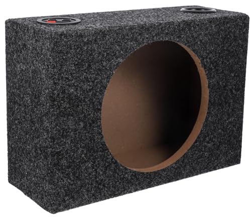 TOPPERFUN 8-Zoll Geschlossenes Auto Subwoofer Gehäuse mit Teppichboden und Hoher Haltbarkeit für HiFi Auto Musikanlage Selbstgemacht Einbau