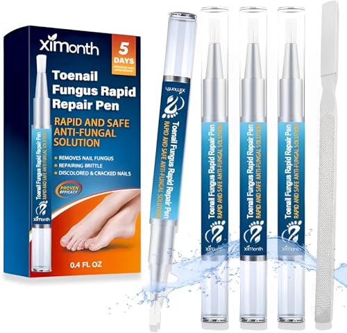 4 Pezzi Nail Care Pen, con Lima Unghie, Penna per la Cura Delle Unghie, Contiene Ingredienti Naturali Come Aloe Vera, Cipresso e Fiori dal Bocciolo Rosso