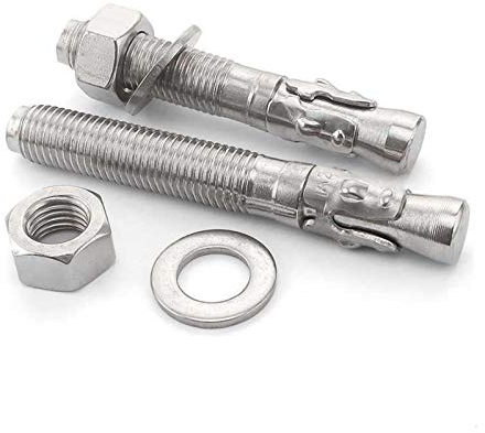 Ankerschrauben, Expansionsschraube, Expansionsbolzen, 5 Stück M6 M8 M10 M12 M16 316 Edelstahl Expansionsschraube, Expansionsbolzen, s Keilankerbolzen Schraubentyp Expansionsankerbolzen(Color:M16X175)