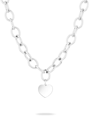 LIEBESKIND BERLIN Schmuck für Damen – Edelstahl Kette, Armband und Ohrringe mit liebevollem Herzanhänger – In verschiedenen Farben und Ausführungen – Romantische Geschenkidee