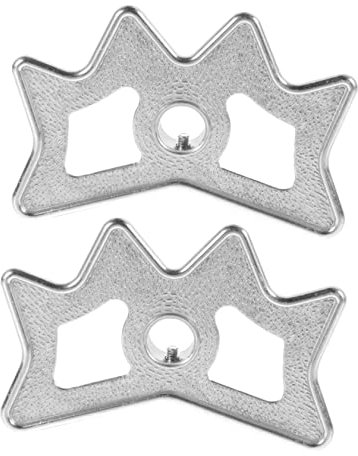 CORHAD Billard Queue Brückenkopf 2 Stück-Pack aus Metall in Silber