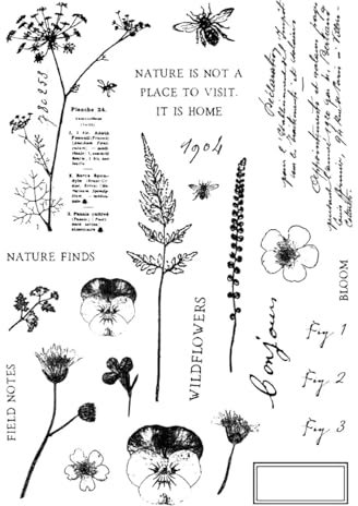 Gummistempel, Buchstabenstempel, 15 x 20 cm, Motiv: Naturfinder, transparenter Siegelstempel, Scrapbooking, Prägung, Fotoalbum, Dekoration, Papier, Karten, Basteln