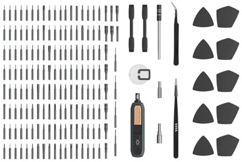 Magnetic Screwdriver Bit Set, 180 in 1 Computer Screwdriver Kit, Multifunctional Repair Tool Kit for Electronics, Laptops, Phones, with Complete Repair Accessories