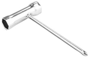 APVMFMKLTG 13mm 16mm 17mm 19mm Stainless Steel Spark Plug Socket Wrench For Petrol Chainsaws And Brush Cutters Garden Machinery Wrench(17-19mm)