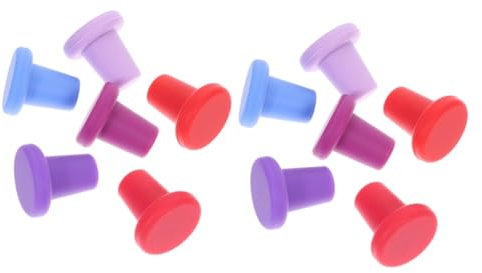 Cabilock 2 Juegos Tapón De Silicona para Botella De Vino Cónico Dispensador De Licor Electrico Cóctel Corchos De Vino Tapón Botella Vino Petacas De Alcohol Tapón De Botella 6 Piezas * 2