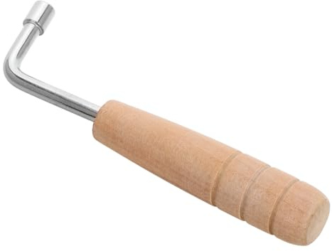 UPKOCH Stimmschlüssel Portables Harfenstimmwerkzeug aus Stahl mit Holzgriff für Leierharfe Vielseitig Einsetzbar für Saiteninstrumente für Musiker