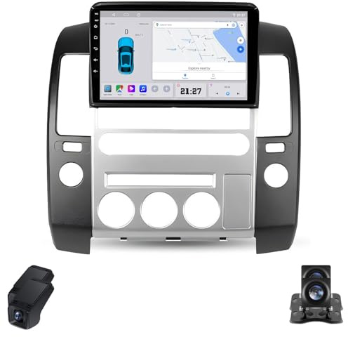 Autoradio Android 2K Double DIN 9Inch Écran Tactile pour Nissan Pathfinder R51 2004-2009 Auto Radio Écran Voiture/CarPlay/Android/GPS/Bluetooth/4GLTE/WiFi/FM/AM/RDS/DSP/Car Tablet(C10)