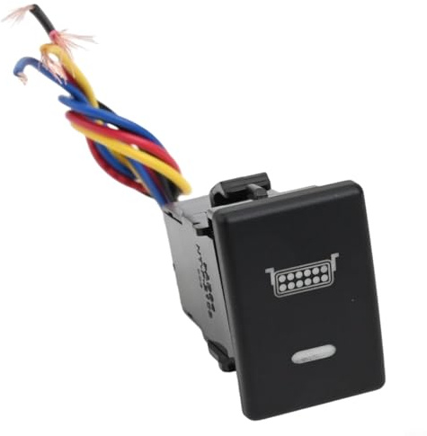 LED-Instrumentententafel-Kontrollschalter für Isuzu D-Max/für MU-X, Holden für Colorado 2012–2020, 12 V DC, bernsteinfarbene und rote LED, ABS + PVC, ON-OFF (LED-Lichtleiste)